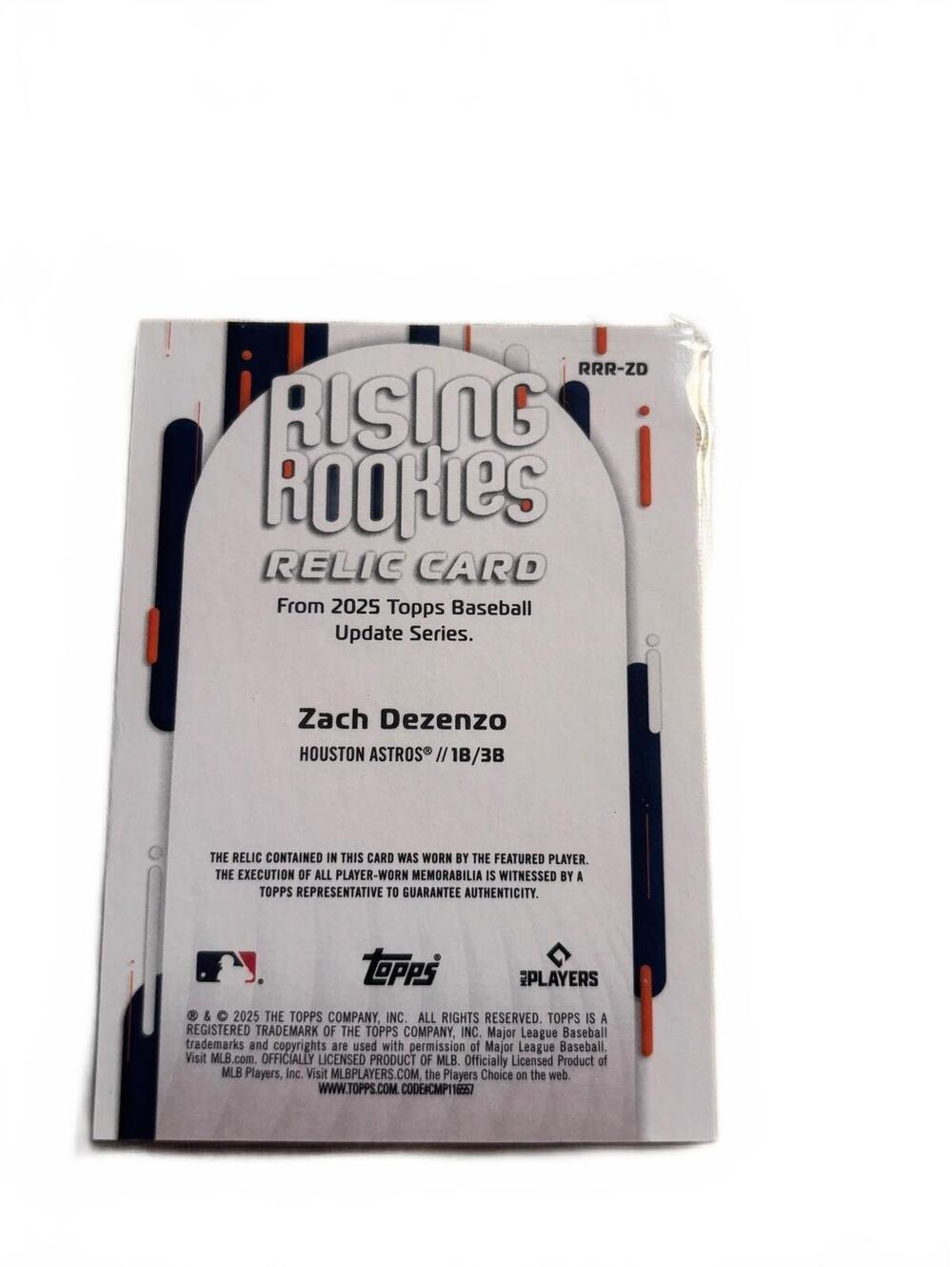 2025 Topps Baseball Update Series Zach Dezenzo Rising Rookes - Picture 4 of 4